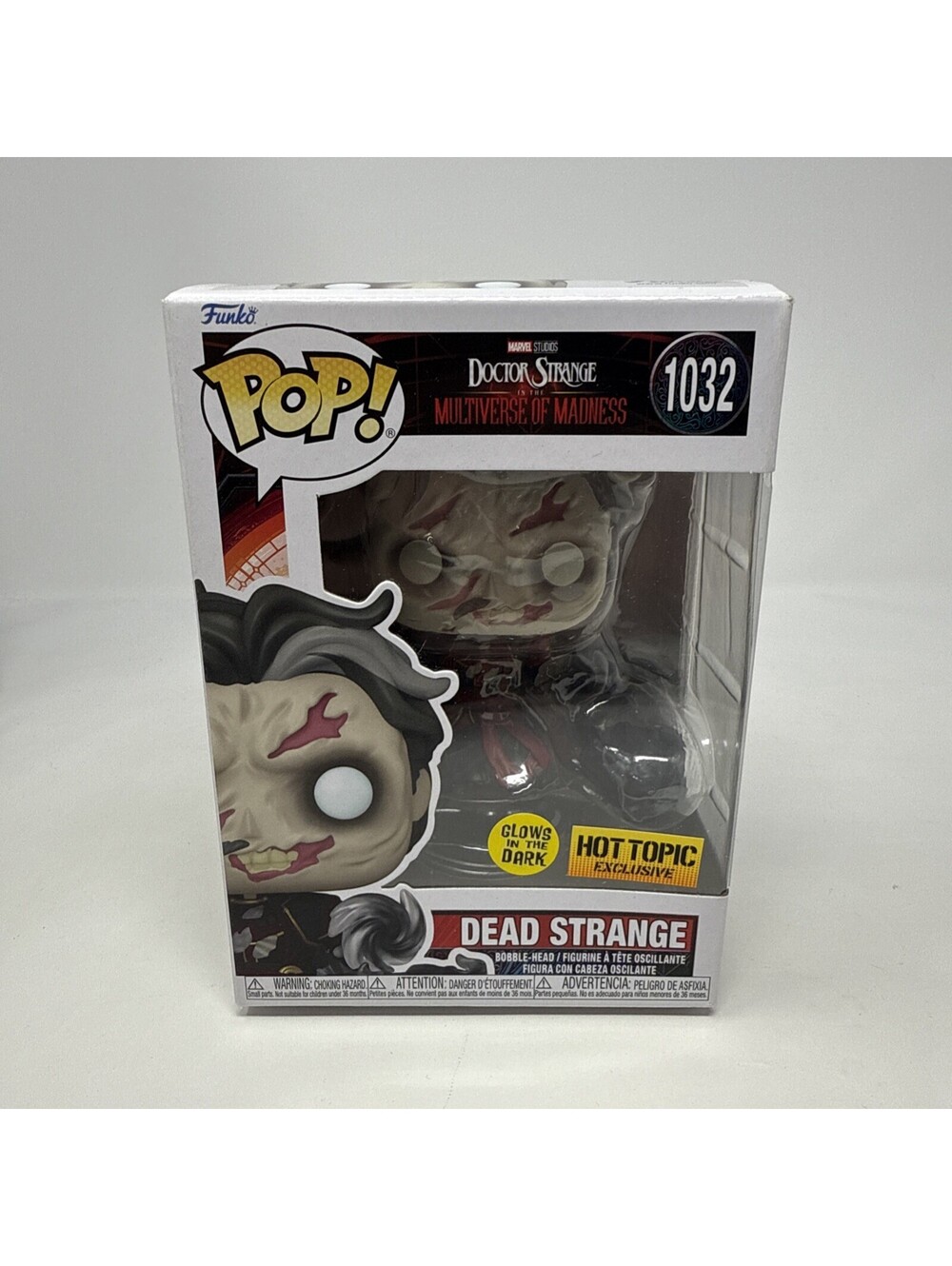 Funko Pop! Marvel Dead Strange #1032 Hot Topic Glow in the Dark Vinyl Figure